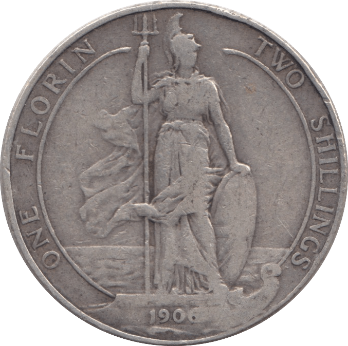 1906 FLORIN ( FINE ) - FLORIN - Cambridgeshire Coins