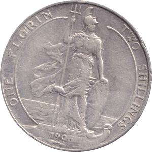 1906 FLORIN ( GVF ) - FLORIN - Cambridgeshire Coins