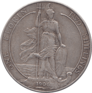 1906 FLORIN ( GVF ) - FLORIN - Cambridgeshire Coins