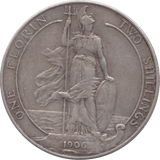 1906 FLORIN ( GVF ) - FLORIN - Cambridgeshire Coins