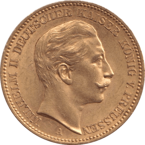 1906 GOLD 20 MARK GERMANY - GOLD WORLD COINS - Cambridgeshire Coins