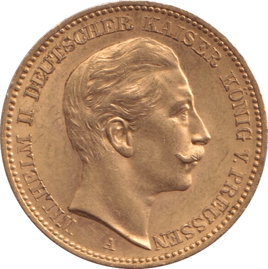 1906 GOLD 20 MARK GERMANY - GOLD WORLD COINS - Cambridgeshire Coins
