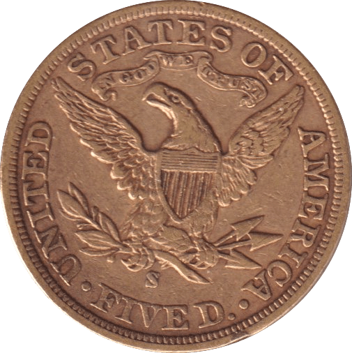 1906 GOLD FIVE DOLLARS USA SAN FRANCISCO MINT - Gold World Coins - Cambridgeshire Coins
