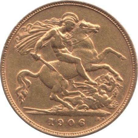 1906 GOLD HALF SOVEREIGN ( EF ) - Half Sovereign - Cambridgeshire Coins