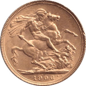 1906 GOLD SOVEREIGN ( AUNC ) - Sovereign - Cambridgeshire Coins