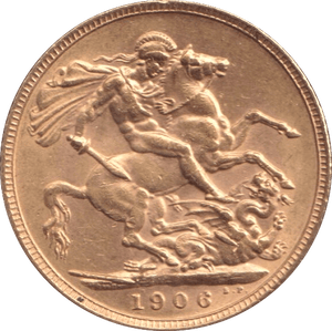 1906 GOLD SOVEREIGN ( AUNC ) - SOVEREIGN - Cambridgeshire Coins