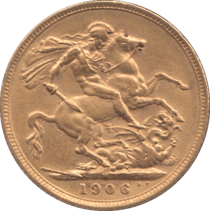 1906 GOLD SOVEREIGN ( EF ) MELBOURNE MINT - GOLD WORLD COINS - Cambridgeshire Coins