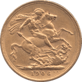 1906 GOLD SOVEREIGN ( EF ) MELBOURNE MINT - GOLD WORLD COINS - Cambridgeshire Coins