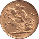 1906 GOLD SOVEREIGN ( GVF ) - SOVEREIGN - Cambridgeshire Coins