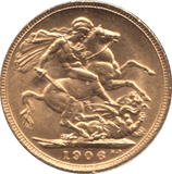 1906 GOLD SOVEREIGN ( UNC ) - SOVEREIGN - Cambridgeshire Coins