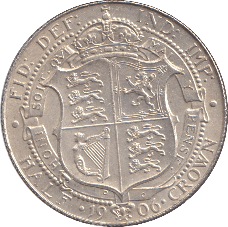1906 HALFCROWN ( AUNC ) - HALFCROWN - Cambridgeshire Coins