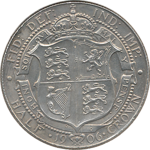 1906 HALFCROWN ( AUNC )
