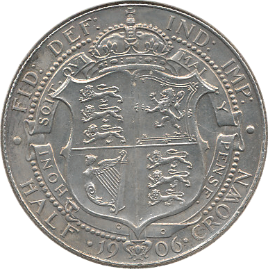 1906 HALFCROWN ( AUNC )