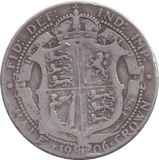 1906 HALFCROWN ( FINE ) 4 - HALFCROWN - Cambridgeshire Coins