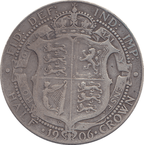 1906 HALFCROWN ( FINE ) - HALFCROWN - Cambridgeshire Coins