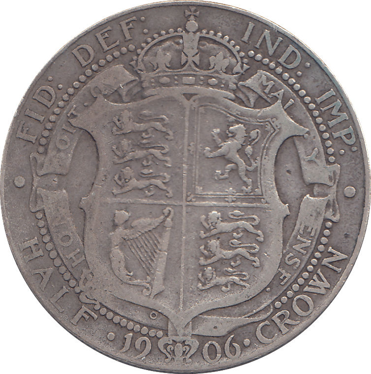 1906 HALFCROWN ( FINE ) - HALFCROWN - Cambridgeshire Coins