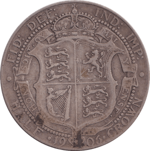 1906 HALFCROWN ( FINE ) - HALFCROWN - Cambridgeshire Coins