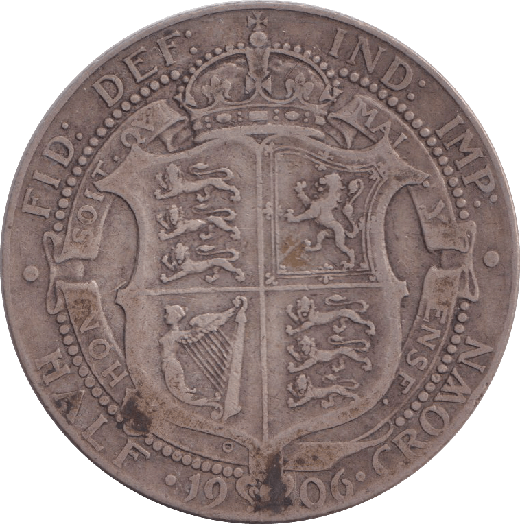 1906 HALFCROWN ( FINE ) - HALFCROWN - Cambridgeshire Coins