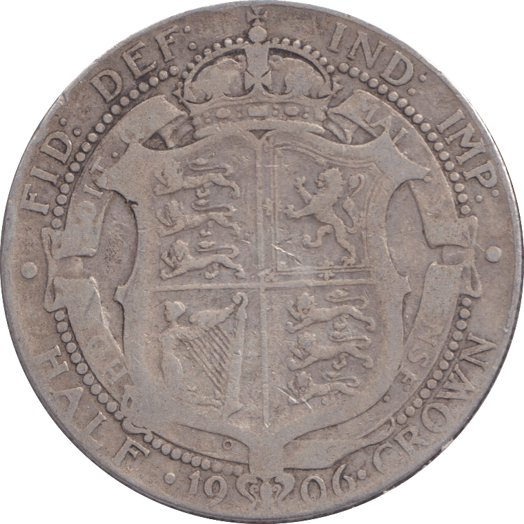 1906 HALFCROWN ( FINE ) - HALFCROWN - Cambridgeshire Coins