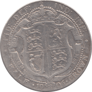 1906 HALFCROWN ( FINE ) - HALFCROWN - Cambridgeshire Coins
