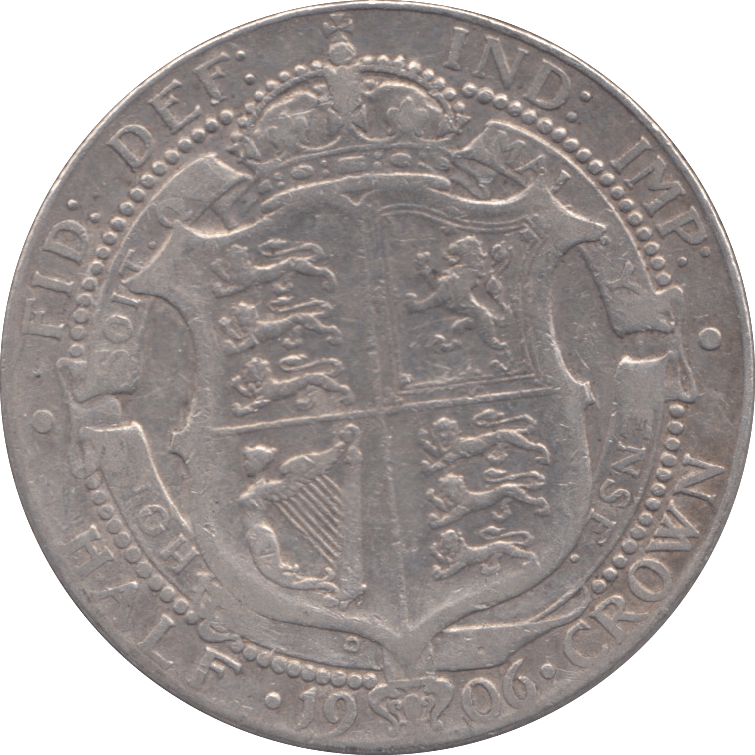 1906 HALFCROWN ( FINE ) - HALFCROWN - Cambridgeshire Coins