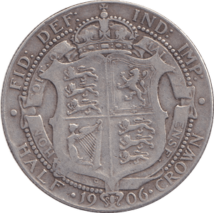 1906 HALFCROWN ( FINE ) - HALFCROWN - Cambridgeshire Coins