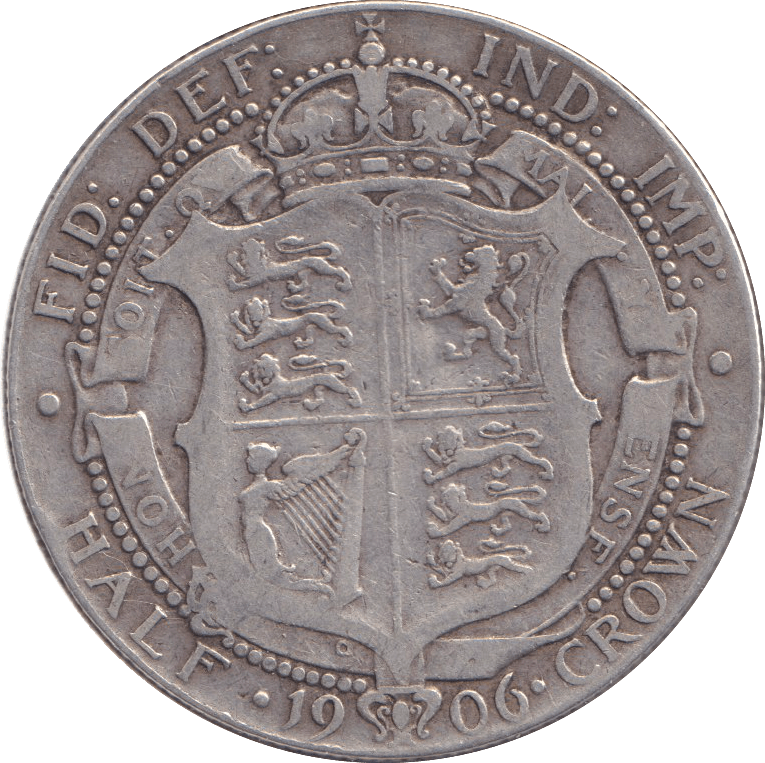 1906 HALFCROWN ( FINE ) - HALFCROWN - Cambridgeshire Coins