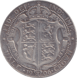 1906 HALFCROWN ( FINE ) - HALFCROWN - Cambridgeshire Coins