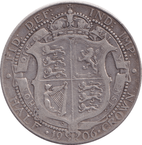 1906 HALFCROWN ( FINE ) - HALFCROWN - Cambridgeshire Coins
