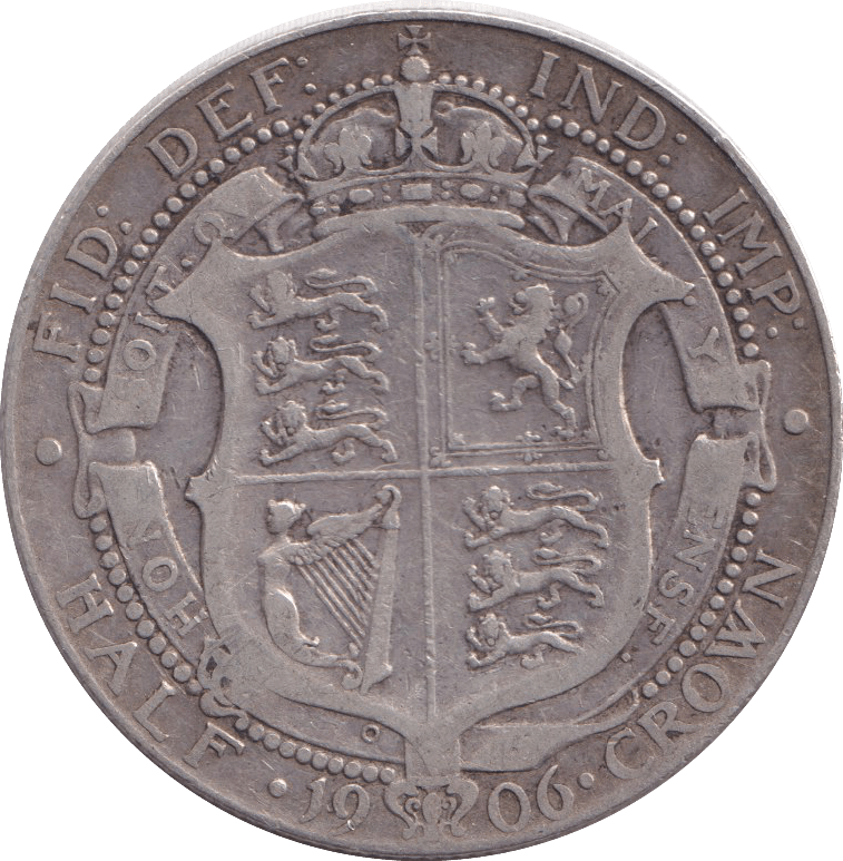 1906 HALFCROWN ( FINE ) - HALFCROWN - Cambridgeshire Coins