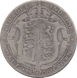 1906 HALFCROWN ( FINE ) - HALFCROWN - Cambridgeshire Coins