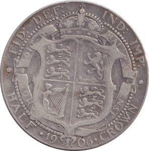 1906 HALFCROWN ( FINE ) - HALFCROWN - Cambridgeshire Coins