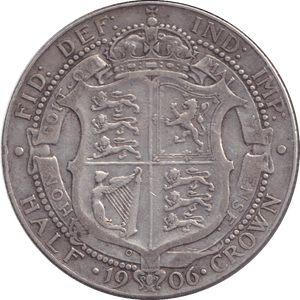 1906 HALFCROWN ( FINE ) - HALFCROWN - Cambridgeshire Coins