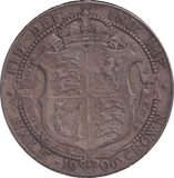 1906 HALFCROWN ( GF ) - HALFCROWN - Cambridgeshire Coins