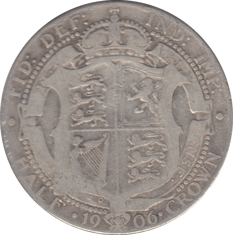 1906 HALFCROWN ( NF ) - HALFCROWN - Cambridgeshire Coins