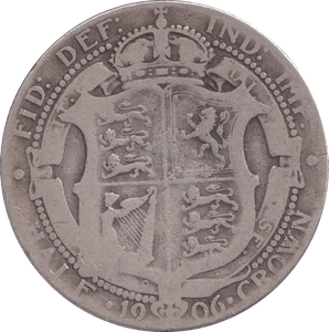 1906 HALFCROWN ( NF ) - HALFCROWN - Cambridgeshire Coins