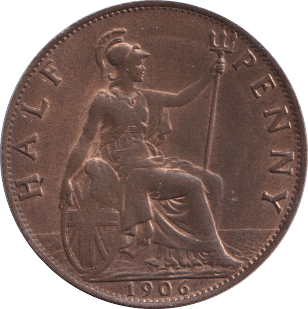 1906 HALFPENNY ( UNC ) - HALFPENNY - Cambridgeshire Coins