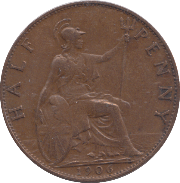 1906 HALFPENNY ( VF ) - HALFPENNY - Cambridgeshire Coins