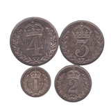 1906 MAUNDY SET EDWARD VII - Maundy Set - Cambridgeshire Coins