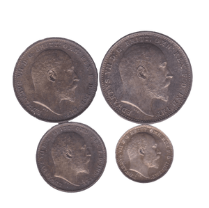 1906 MAUNDY SET EDWARD VII - Maundy Set - Cambridgeshire Coins