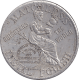1906 METAL POLISH CALENDAR MEDAL - OTHER TOKENS - Cambridgeshire Coins