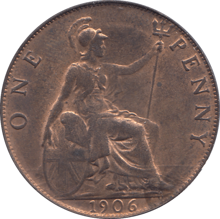 1906 PENNY ( AUNC ) - PENNY - Cambridgeshire Coins