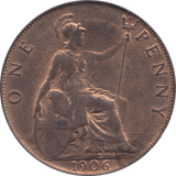 1906 PENNY ( AUNC ) - PENNY - Cambridgeshire Coins