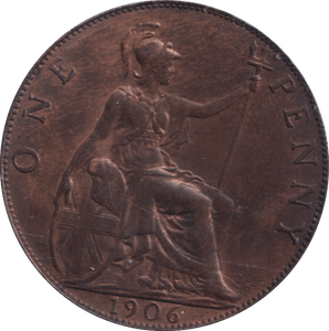 1906 PENNY ( GVF ) - PENNY - Cambridgeshire Coins