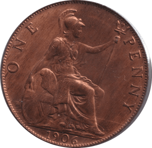 1906 PENNY ( UNC ) - PENNY - Cambridgeshire Coins