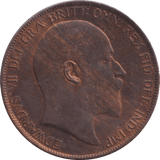 1906 PENNY WEAK STRIKE ( AUNC ) - PENNY - Cambridgeshire Coins