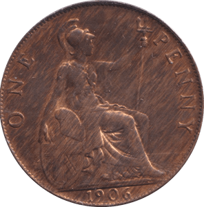 1906 PENNY WEAK STRIKE ( AUNC ) - PENNY - Cambridgeshire Coins