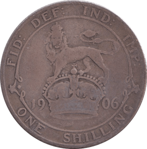 1906 SHILLING ( FAIR ) - SHILLING - Cambridgeshire Coins