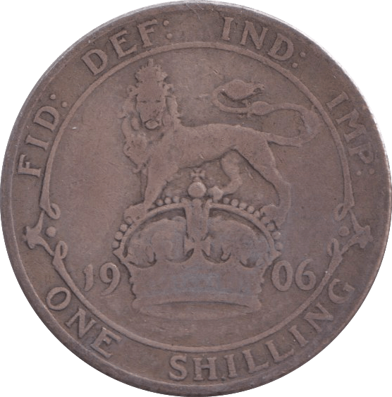1906 SHILLING ( FAIR ) - SHILLING - Cambridgeshire Coins