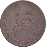 1906 SHILLING ( FAIR ) - SHILLING - Cambridgeshire Coins